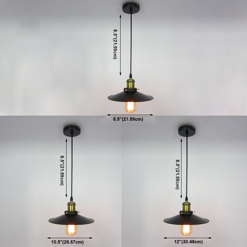 1 cilindro a cono a cono leggero Creative Creative Industrial Style Metal Cioncant per il ristorante