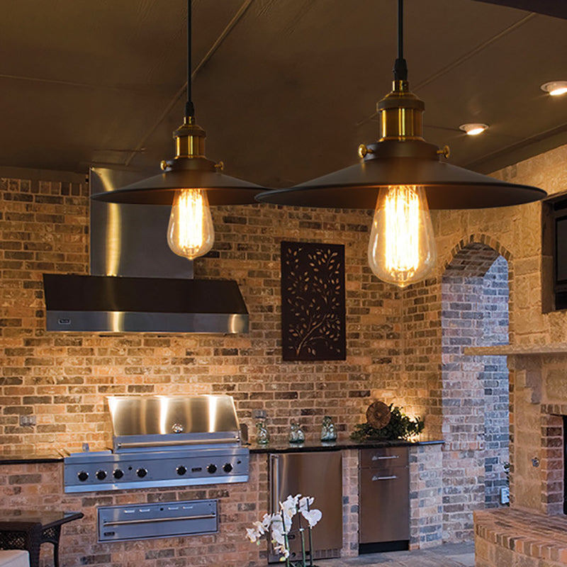 1 cilindro a cono a cono leggero Creative Creative Industrial Style Metal Cioncant per il ristorante