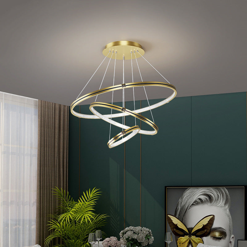 Multi-Tier Chandelier Light Fixture Modern Simplicity Acrylic Pendant Lighting for Restaurant