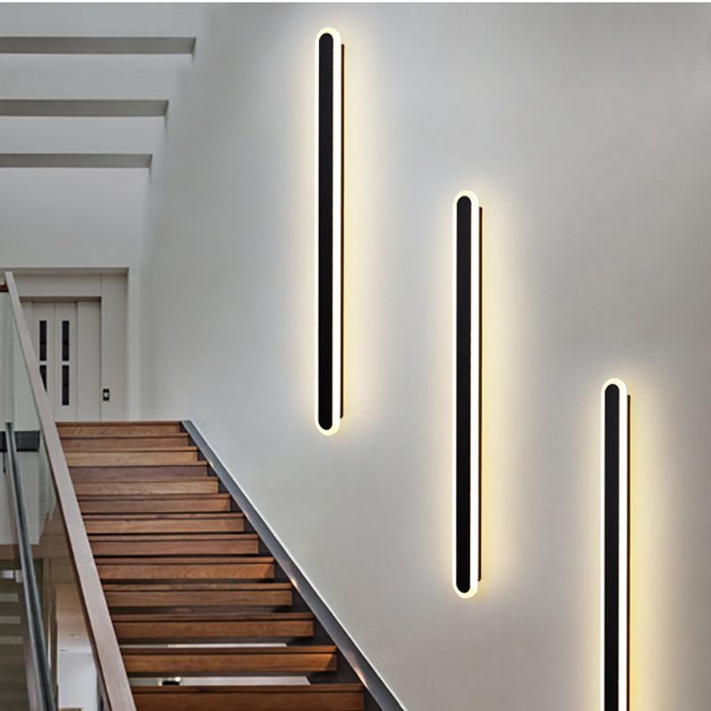 Nordic Minimalist Wall Mount Lamp Bedroom Bedside LED Line Wall Sconce Light Fixture