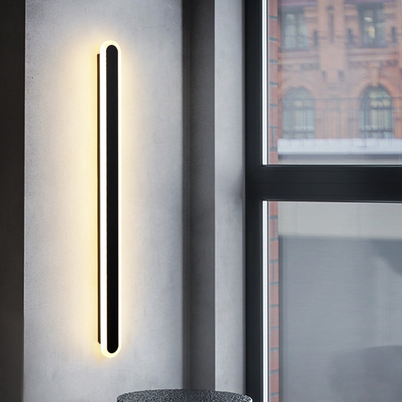 Nordic Minimalist Wall Mount Lamp Bedroom Bedside LED Line Wall Sconce Light Fixture