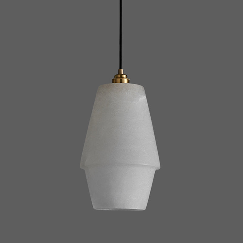 1 Light Geometric Pendant Light avec une teinte brillante Simplicité suspendue Lumière en blanc