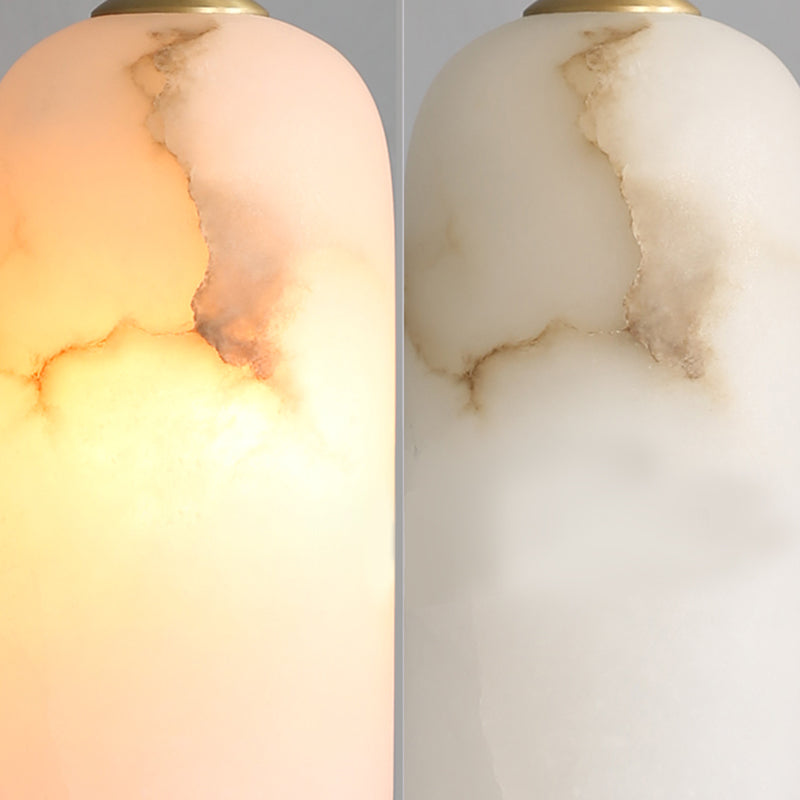 1 Light Geometric Pendant Light avec une teinte brillante Simplicité suspendue Lumière en blanc