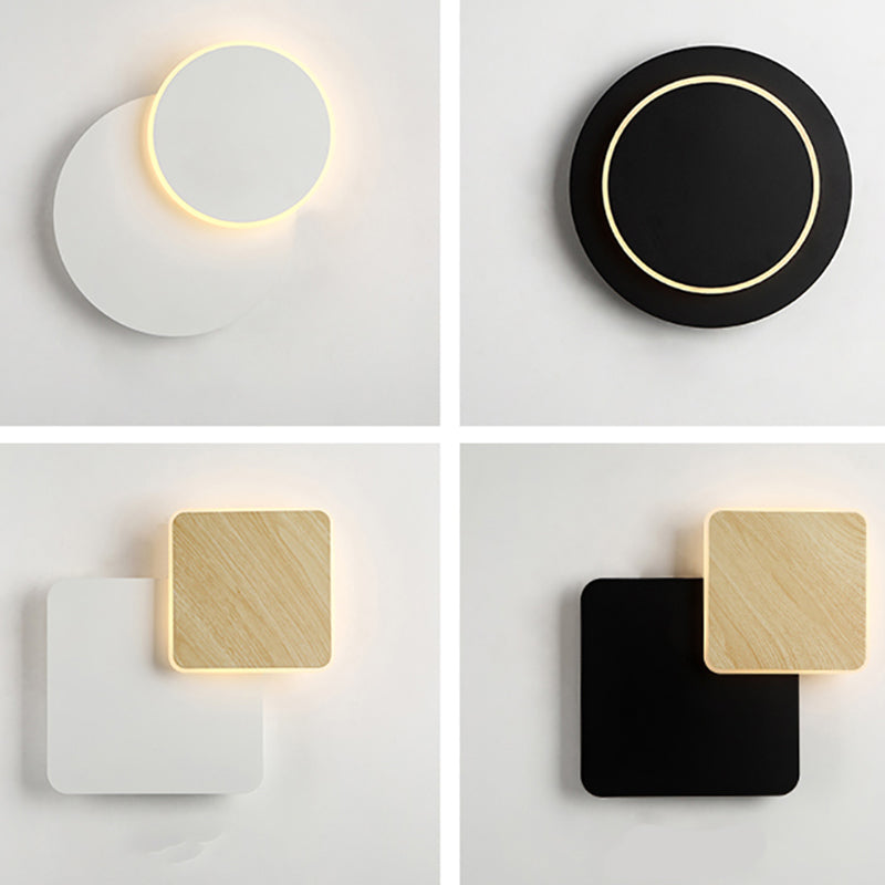 Lámpara de montaje en la pared LED lámpara de aplastador de pared de la noche de la noche del interior de la noche