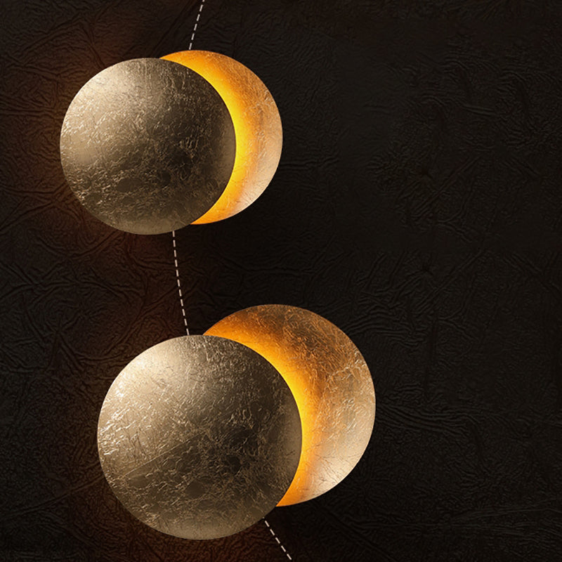 Lunar Eclipse Wall Mount Lamp Fixture LED Nordic Modern Aisle Staircase Wall Sconce
