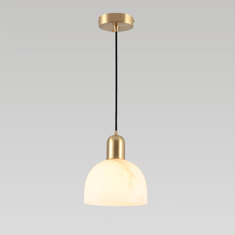 Pendre minimaliste moderne Lumière 1 Light Hanging Light en blanc pour salle à manger