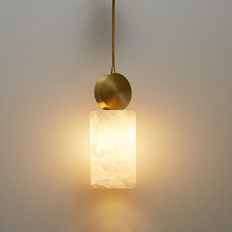 Pendre minimaliste moderne Lumière 1 Light Hanging Light en blanc pour salle à manger