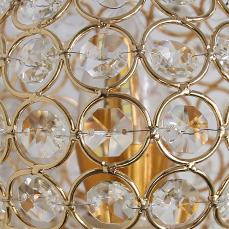 Lampada a monte a parete globo moderna illuminazione montata a parete a 1 luci con un ombra di cristallo chiaro