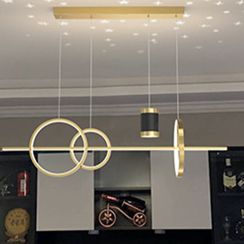 Linear Isola Lighting Acrilic Contemporary Simplicity Fishings a sospensione per il ristorante