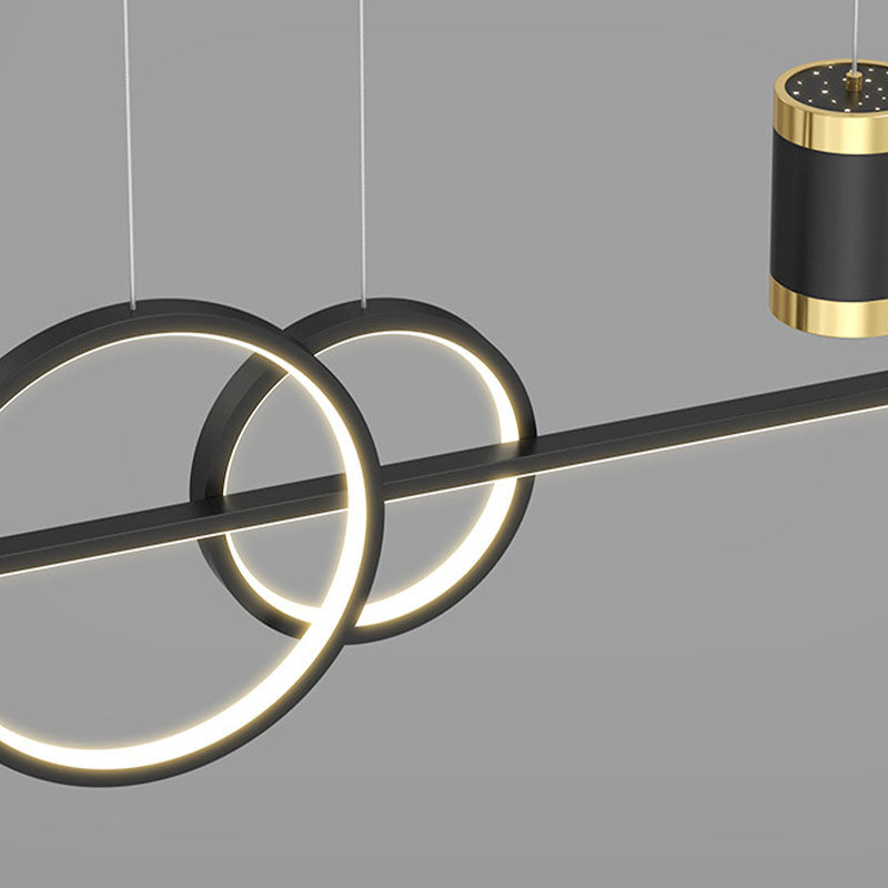 Linear Isola Lighting Acrilic Contemporary Simplicity Fishings a sospensione per il ristorante