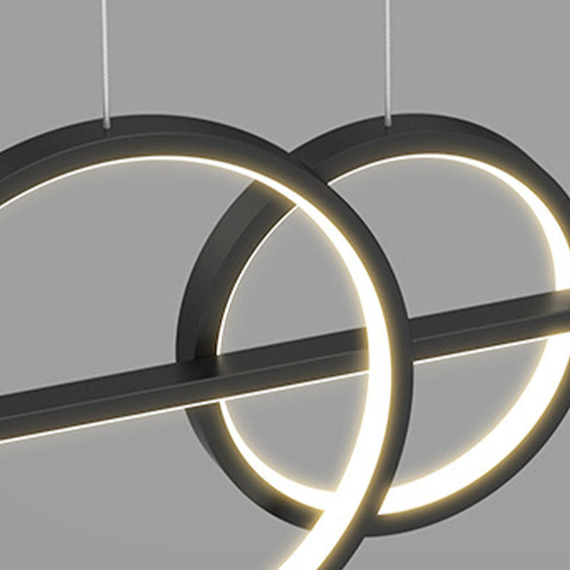 Linear Isola Lighting Acrilic Contemporary Simplicity Fishings a sospensione per il ristorante