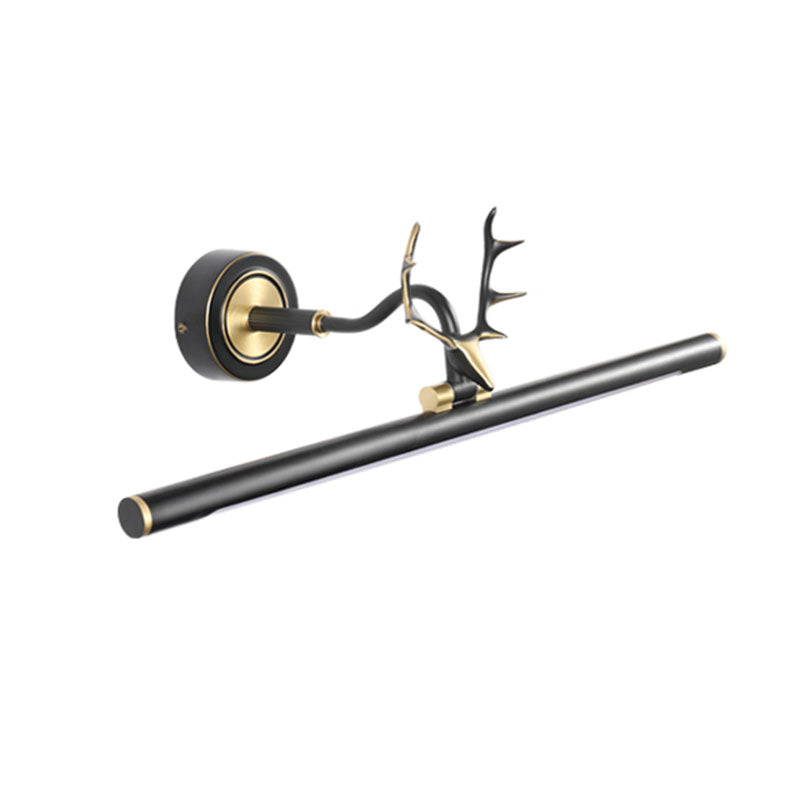 LED Mirror Lampe American Retro Style Badezimmer Toilettengeweihspiegel -Leuchte