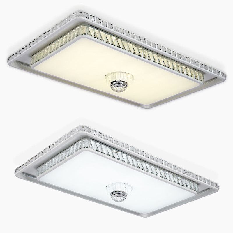 Luminaire encastré rectangulaire en métal, Style moderne, Bluetooth, musique, luminaire encastré doré