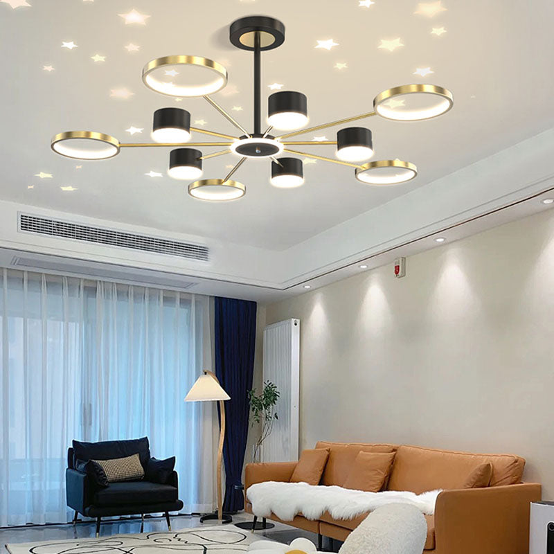 5/12 Köpfe Decke Anhänger Licht Einfachheit Kronleuchter Beleuchtung für Wohnzimmer