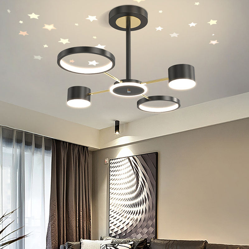 5/12 Köpfe Decke Anhänger Licht Einfachheit Kronleuchter Beleuchtung für Wohnzimmer