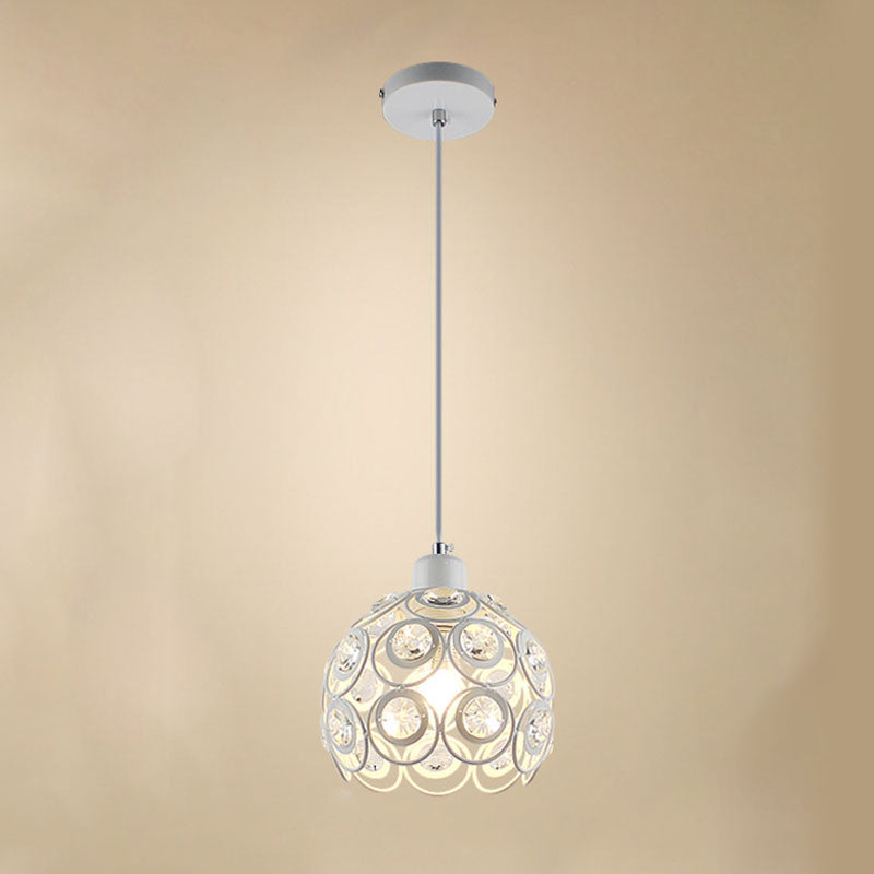 Nouveauté moderne Crystal Dome Light Light Modern Style LED Pendentif Light pour le chevet Bar