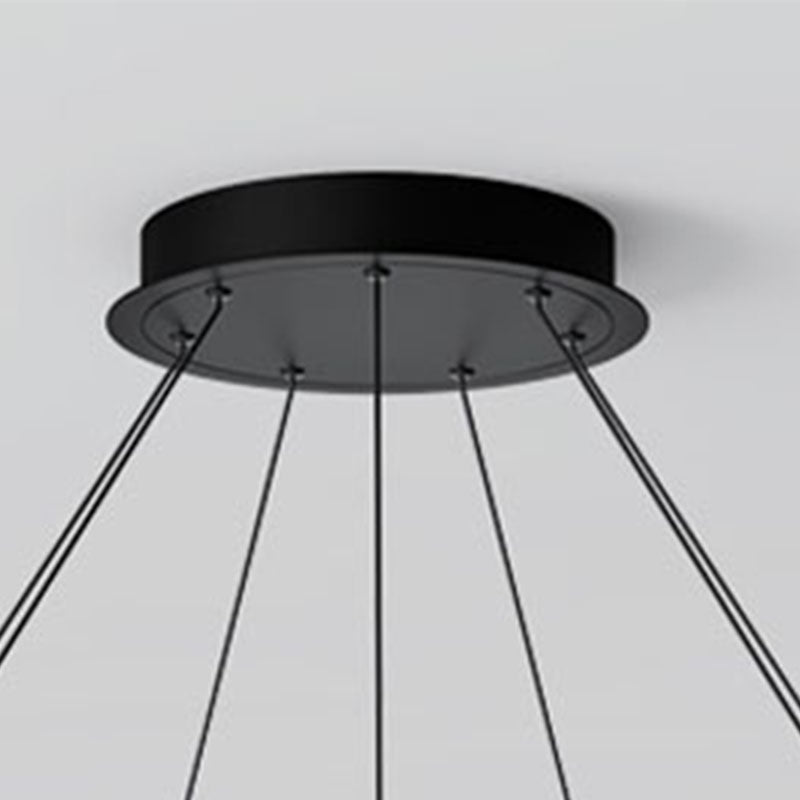 LED -Deckenpendellicht mit Acrylschatten -Einfachheit Kronleuchter Licht