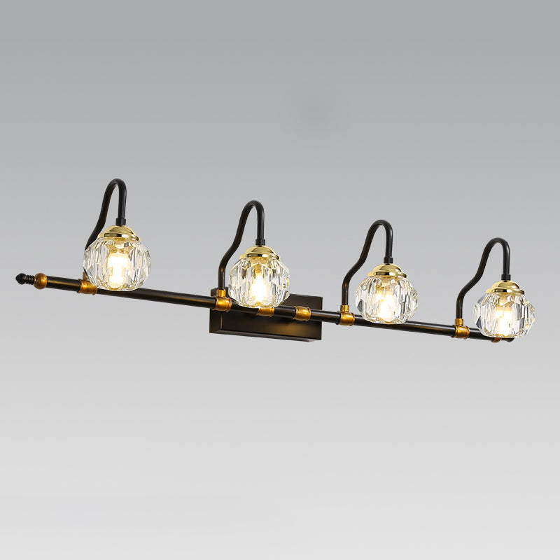 LED Crystal Mirror Lamp Nordic Style Bathroom Washroom Mirror Light Fixture