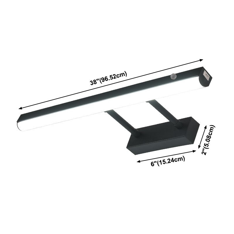 Modern Style LED Smart Mirror Lamp Fixture Adjustable Mirror Light Fixture for Bathroom Washroom