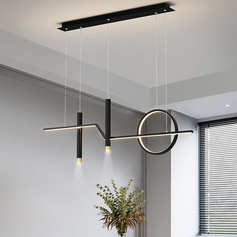 Linear Isola Lighting Acrilic Contemporary Simplicity Fishings a sospensione per il ristorante