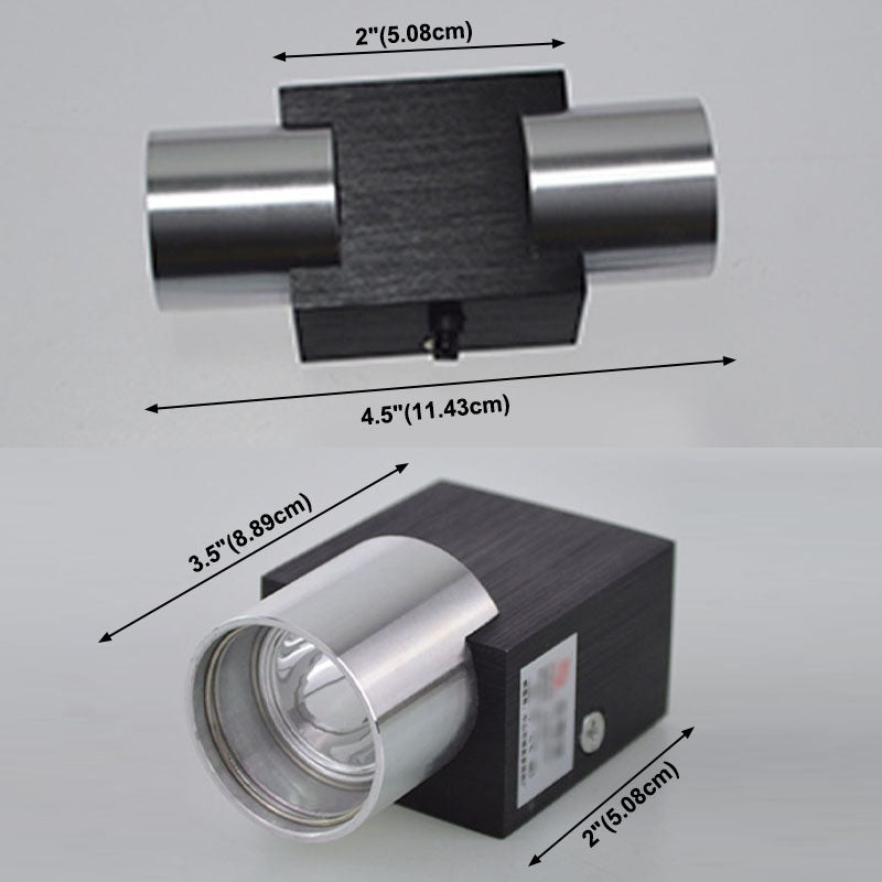 Geometric Wall Mount Light Fixture Modern RGB Wall Mounted Lamp with Aluminum Shade