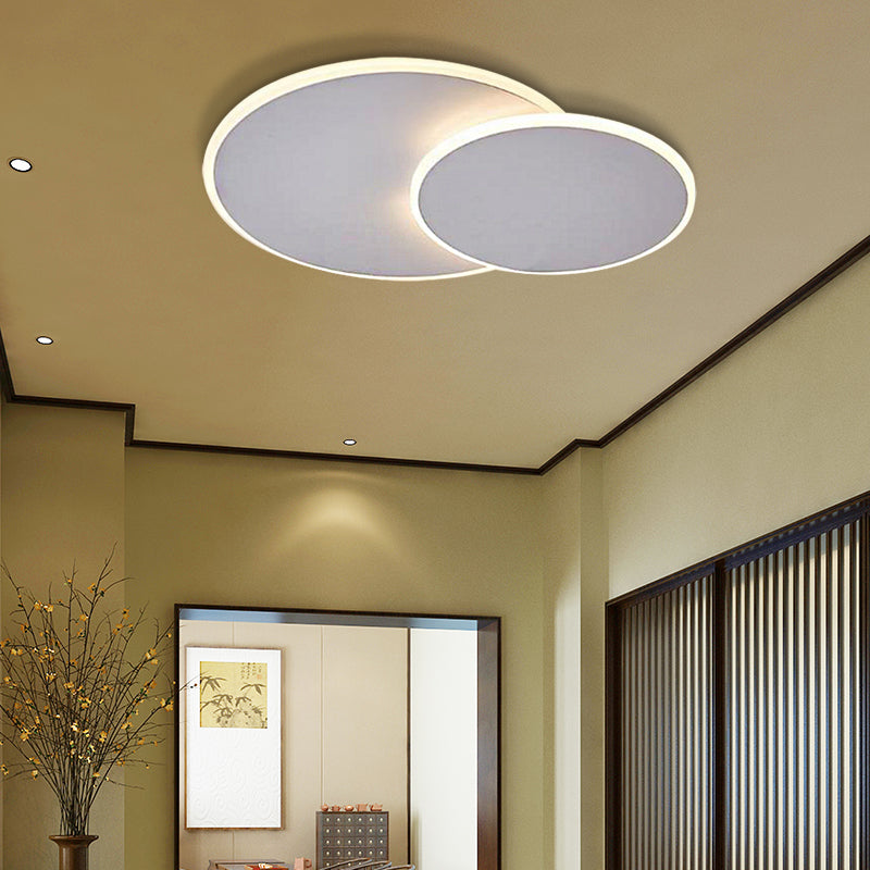 16"/19.5" Overlapping Creative Flush Mount Light Modern Acrylic Round/Square/Triangle Flush Mount