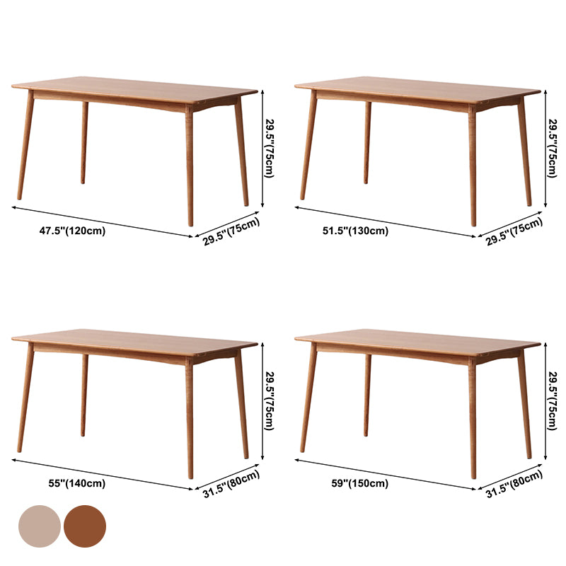 Modern Style Solid Wood Furniture 4-foot Dining Site Table for Dining Room
