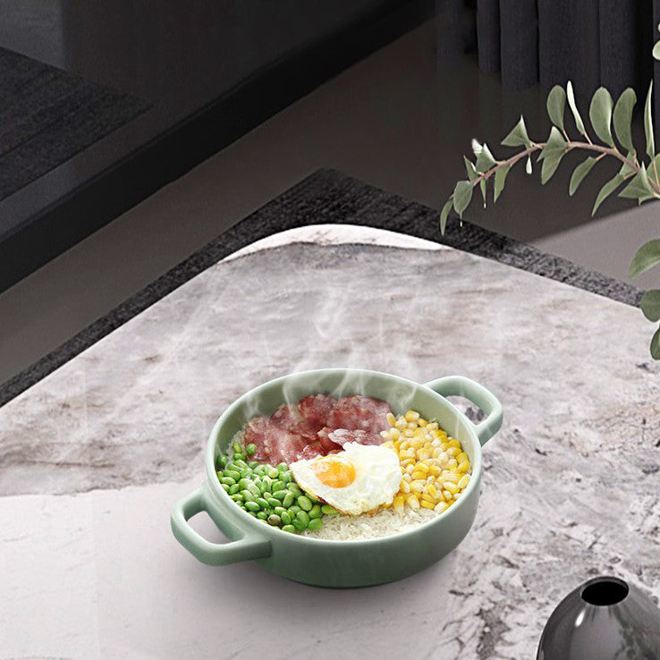 Stone Dining Table Traditional Luxury Dining Site Table with Stainless Steel Base