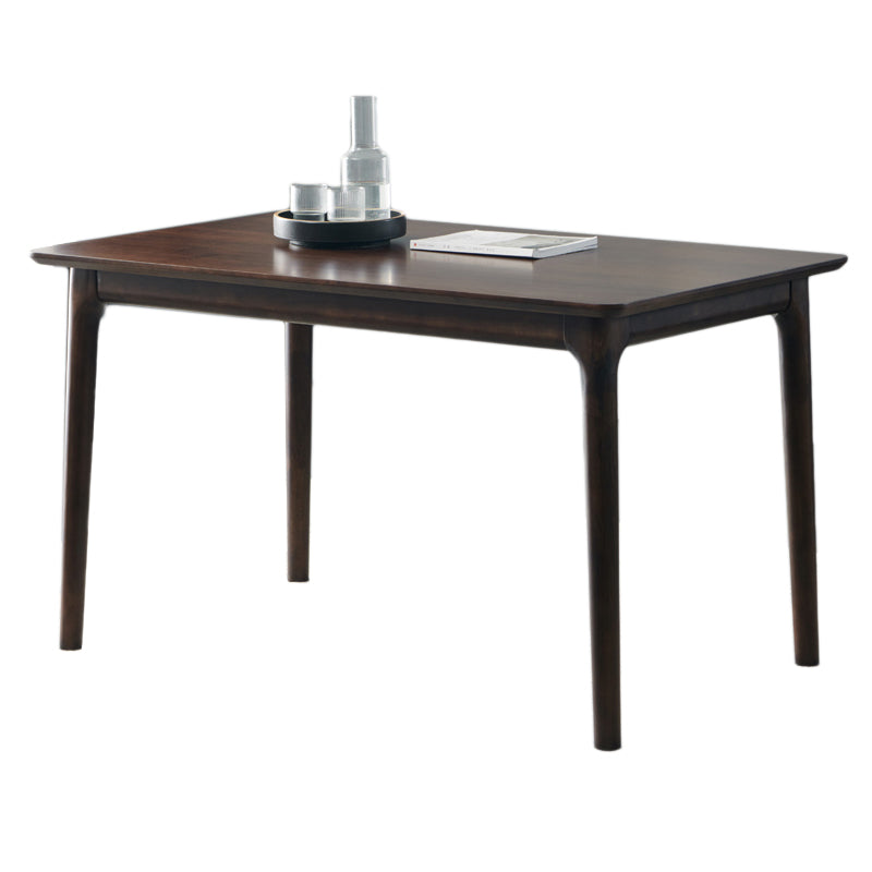 Table de rangement de table en bois de rectangle Hickory avec 4 jambes pour restaurant
