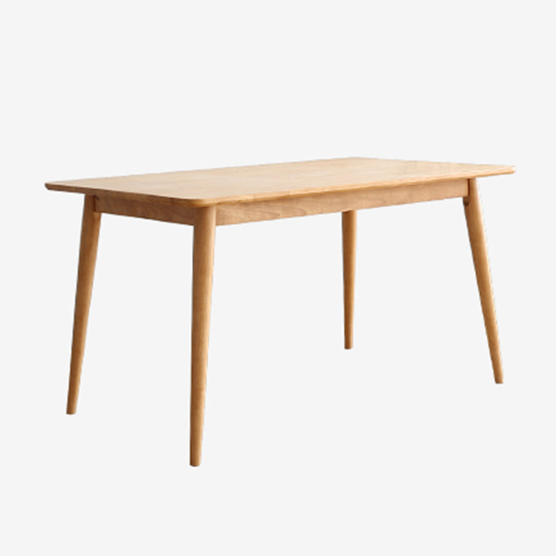 Rectangle Wooden Dining Table Modern Balata Wood Table with 4 Legs for Restaurant