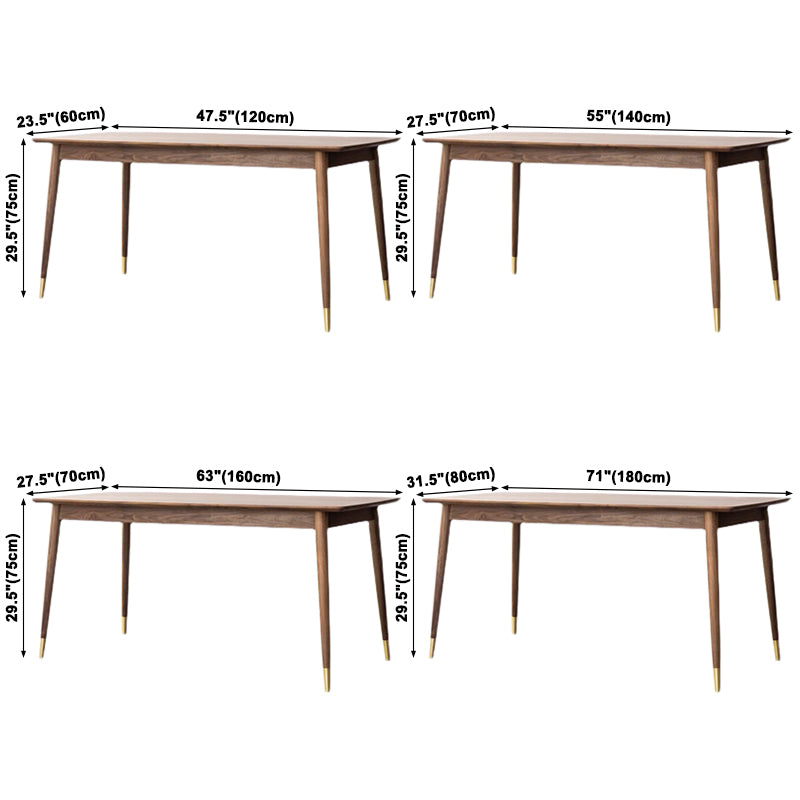 Table à manger en bois de forme de forme rectangle Luxury avec 4 jambes