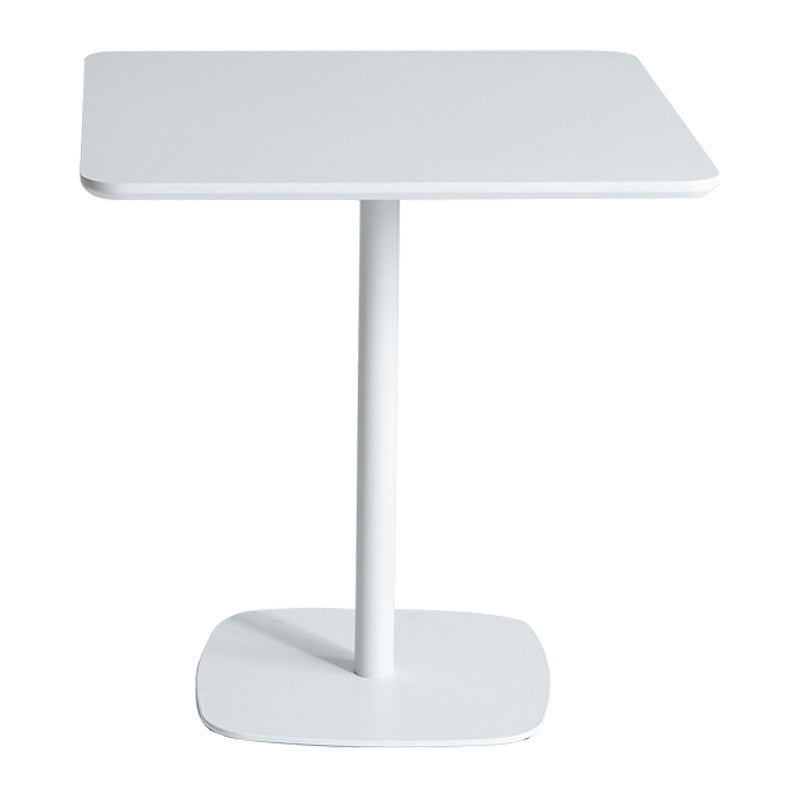 Industrial Style Solid Wood Dining Table Square Table with Metal Base for Dinning Room