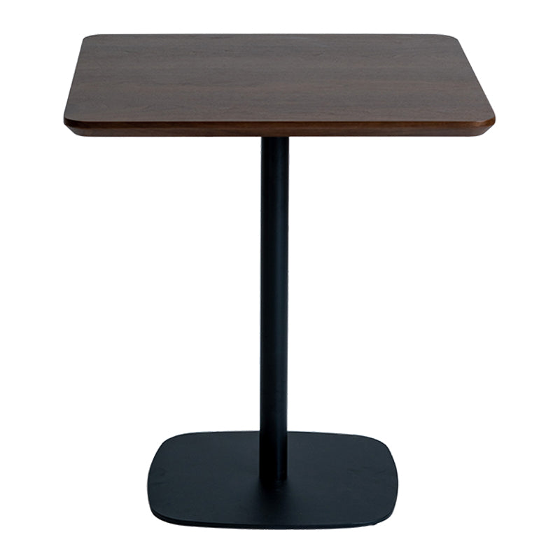 Industrial Style Solid Wood Dining Table Square Table with Metal Base for Dinning Room