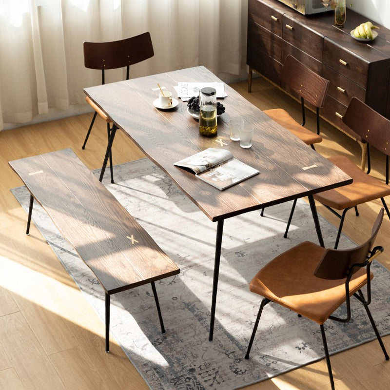 Muebles para el hogar de 4 pies de rectángulo de 4 pies Mesa de comedor de madera maciza para el hogar