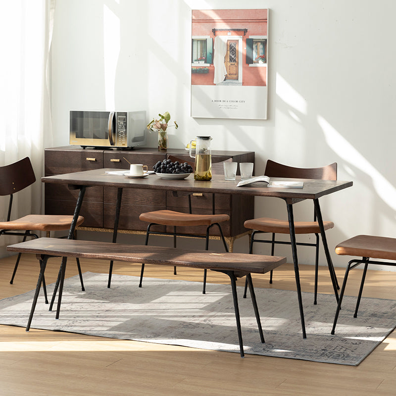 Muebles para el hogar de 4 pies de rectángulo de 4 pies Mesa de comedor de madera maciza para el hogar