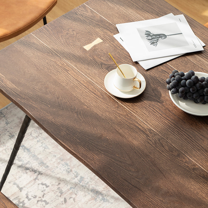 Muebles para el hogar de 4 pies de rectángulo de 4 pies Mesa de comedor de madera maciza para el hogar