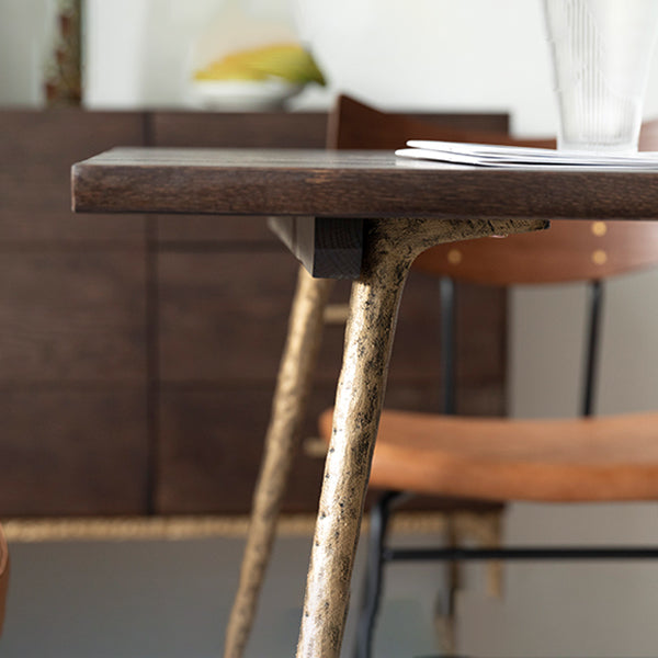 Muebles para el hogar de 4 pies de rectángulo de 4 pies Mesa de comedor de madera maciza para el hogar