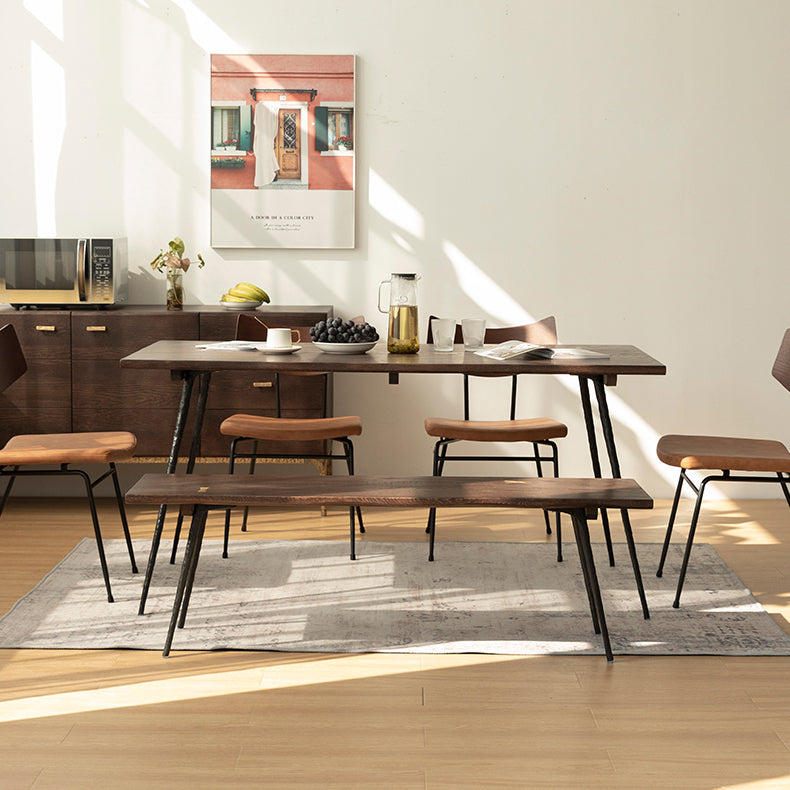 Muebles para el hogar de 4 pies de rectángulo de 4 pies Mesa de comedor de madera maciza para el hogar