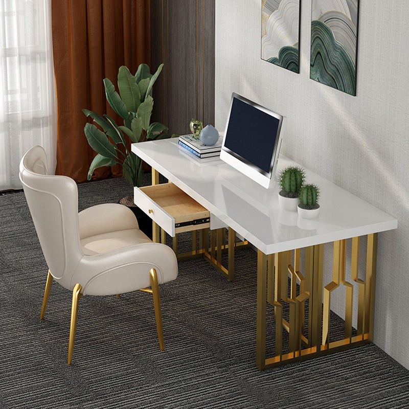 Metaal traditionele luxe rechthoek binnen tafel gesinterde stenen tafel voor keuken en eetkamer