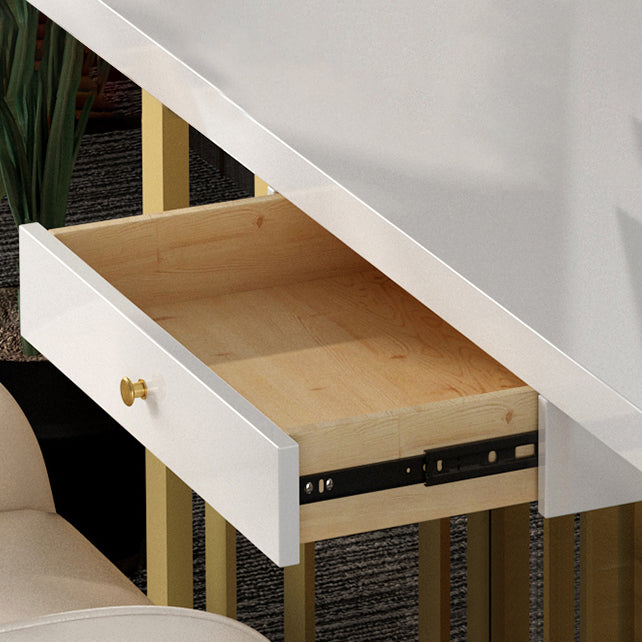Metaal traditionele luxe rechthoek binnen tafel gesinterde stenen tafel voor keuken en eetkamer