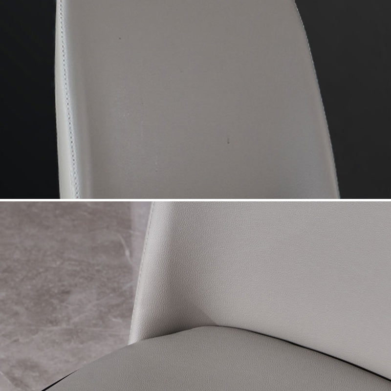 Chaise d'appoint ouverte en frêne industriel, finition mate, chaise de salle à manger en cuir avec pieds noirs