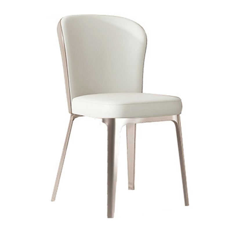 Chaises de salle à manger en métal contemporain chaise latéral sans arme pour usage à domicile