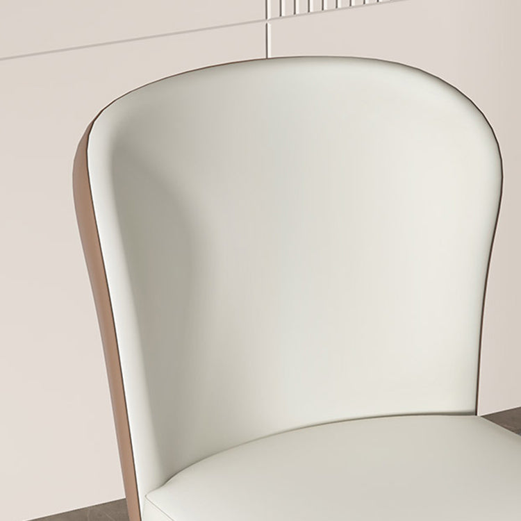 Chaises de salle à manger en métal contemporain chaise latéral sans arme pour usage à domicile