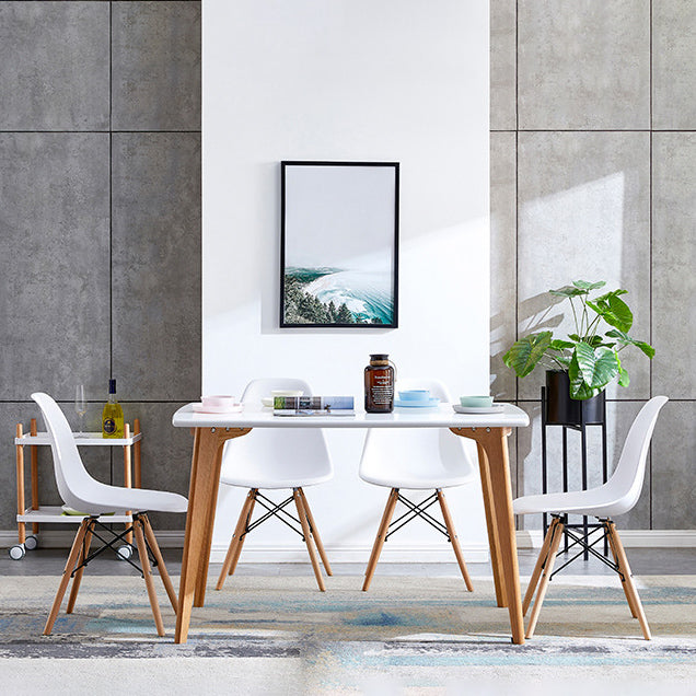 Sedia in legno di faggio in stile contemporaneo sedie da pranzo in cucina side.