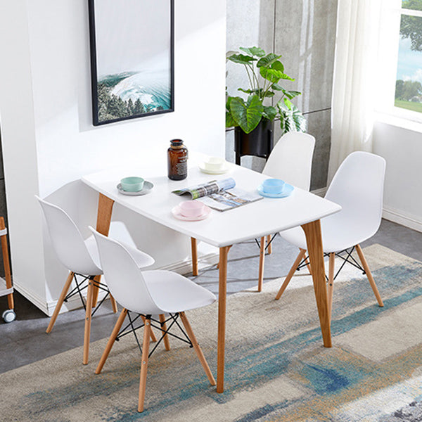 Hedendaagse stijl Beech Wood stoel Solid Back Side Kitchen Dining Stoelen