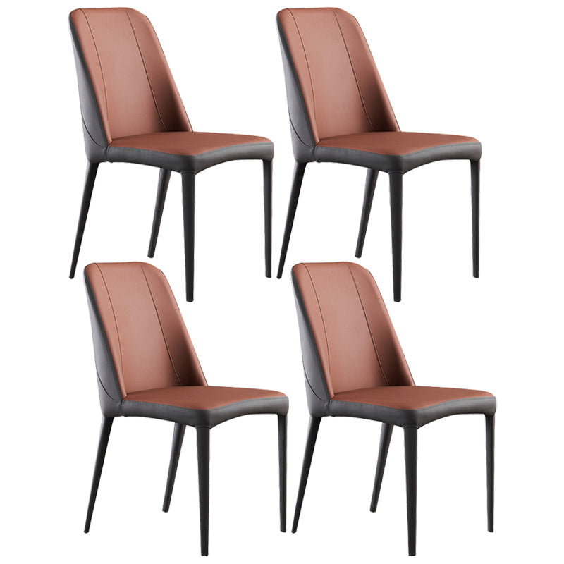 Chaises de salle à manger en métal contemporain Parsons Chaise sans arme pour usage à domicile