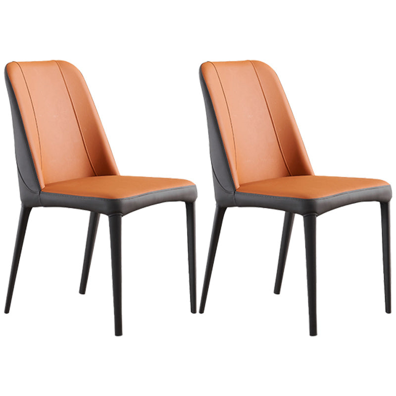 Chaises de salle à manger en métal contemporain Parsons Chaise sans arme pour usage à domicile
