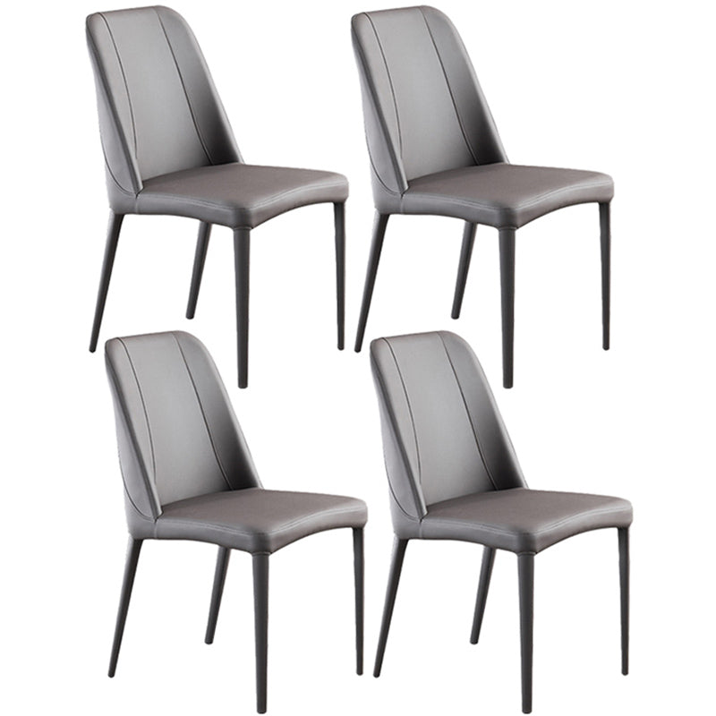 Chaises de salle à manger en métal contemporain Parsons Chaise sans arme pour usage à domicile