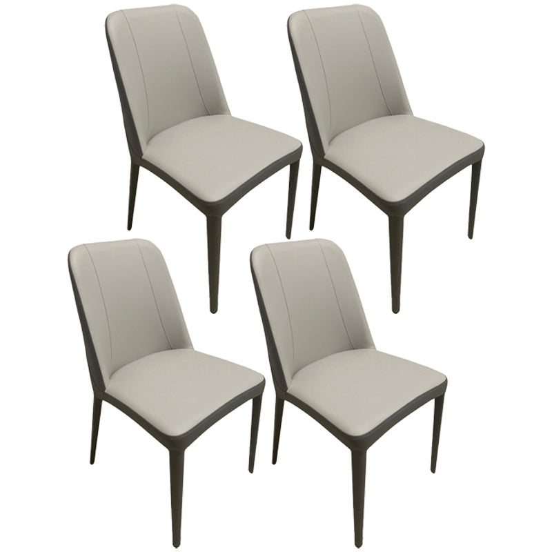 Chaises de salle à manger en métal contemporain Parsons Chaise sans arme pour usage à domicile