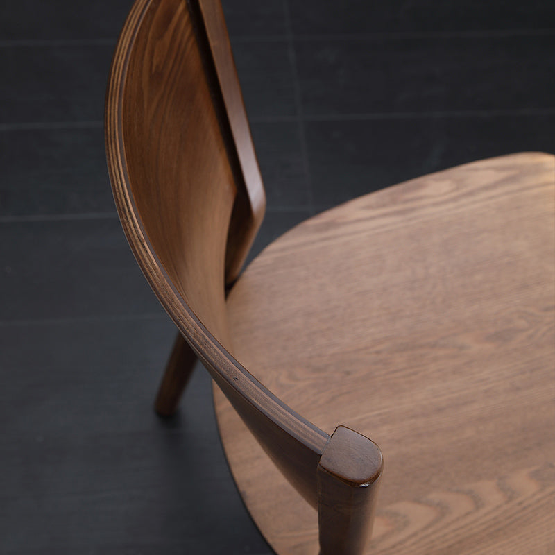 Modern Kitchen Wooden Dining Chair Open Back Dining Side Armless Chair